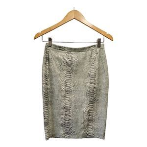 Blumarine Snakeskin Print Skirt Pencil I38 D32